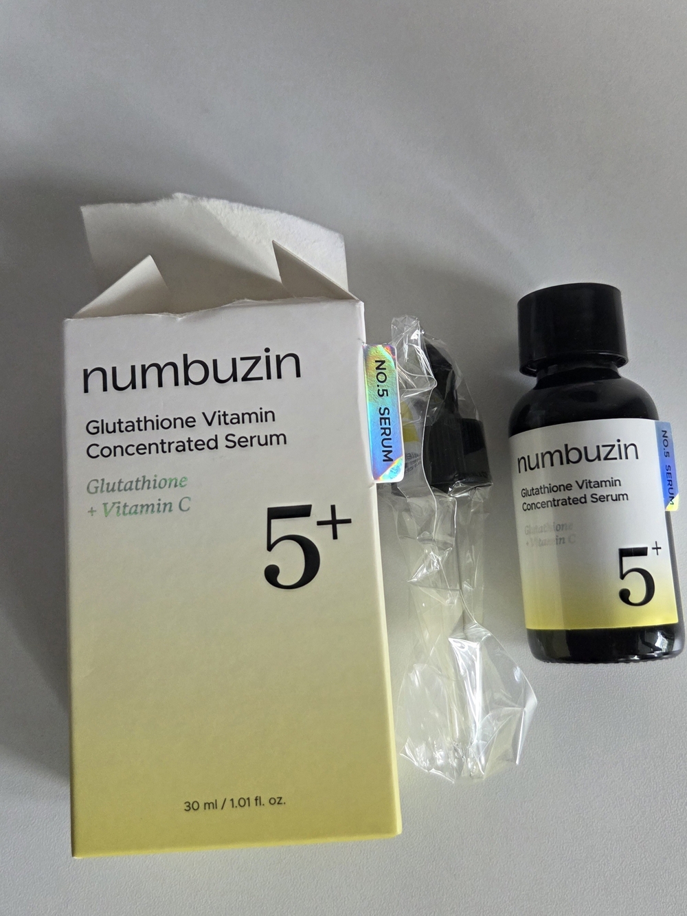 Numbuzin 5+ Glutathione Vitamin C Concentrated Serum - Yellow